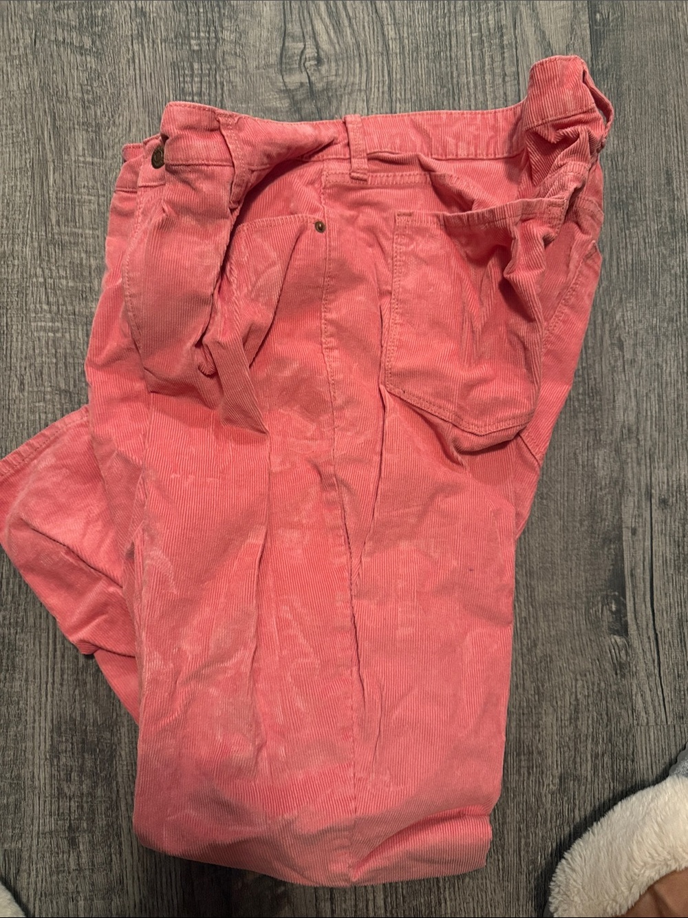 St. John's Bay Coral Straight-Leg Corduroy Jeans